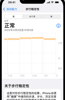 海棠iPhone手机维修如何在iPhone开启'步行稳定性通知'