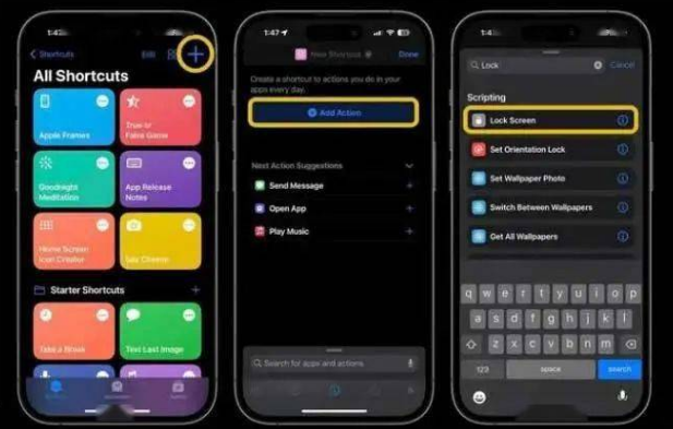 海棠苹果14锁屏维修店分享iPhone14升级iOS16.4后如何创建锁屏快捷方式 