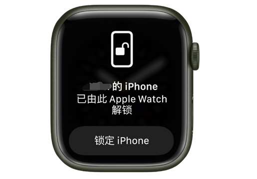 海棠苹果手机维修分享用 AppleWatch 解锁配备面容 ID 的 iPhone方法 