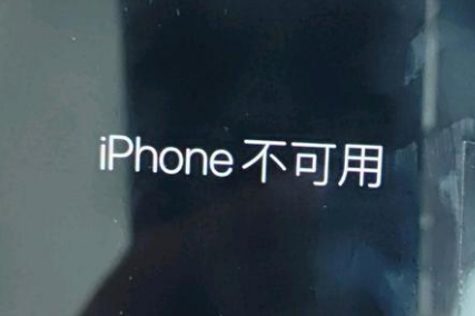 海棠苹果服务网点分享锁屏界面显示“iPhone 不可用”如何解决 